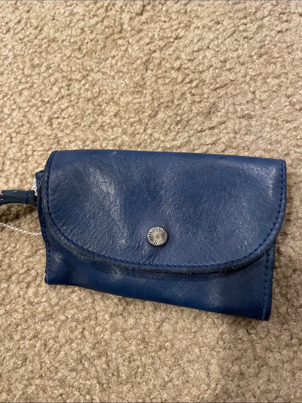 NWT free people coin purse, blue